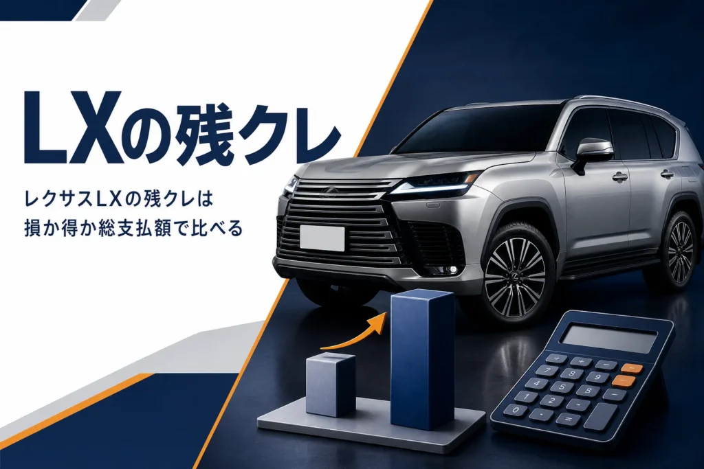 レクサスLXの残クレを総支払額で比べるアイキャッチ